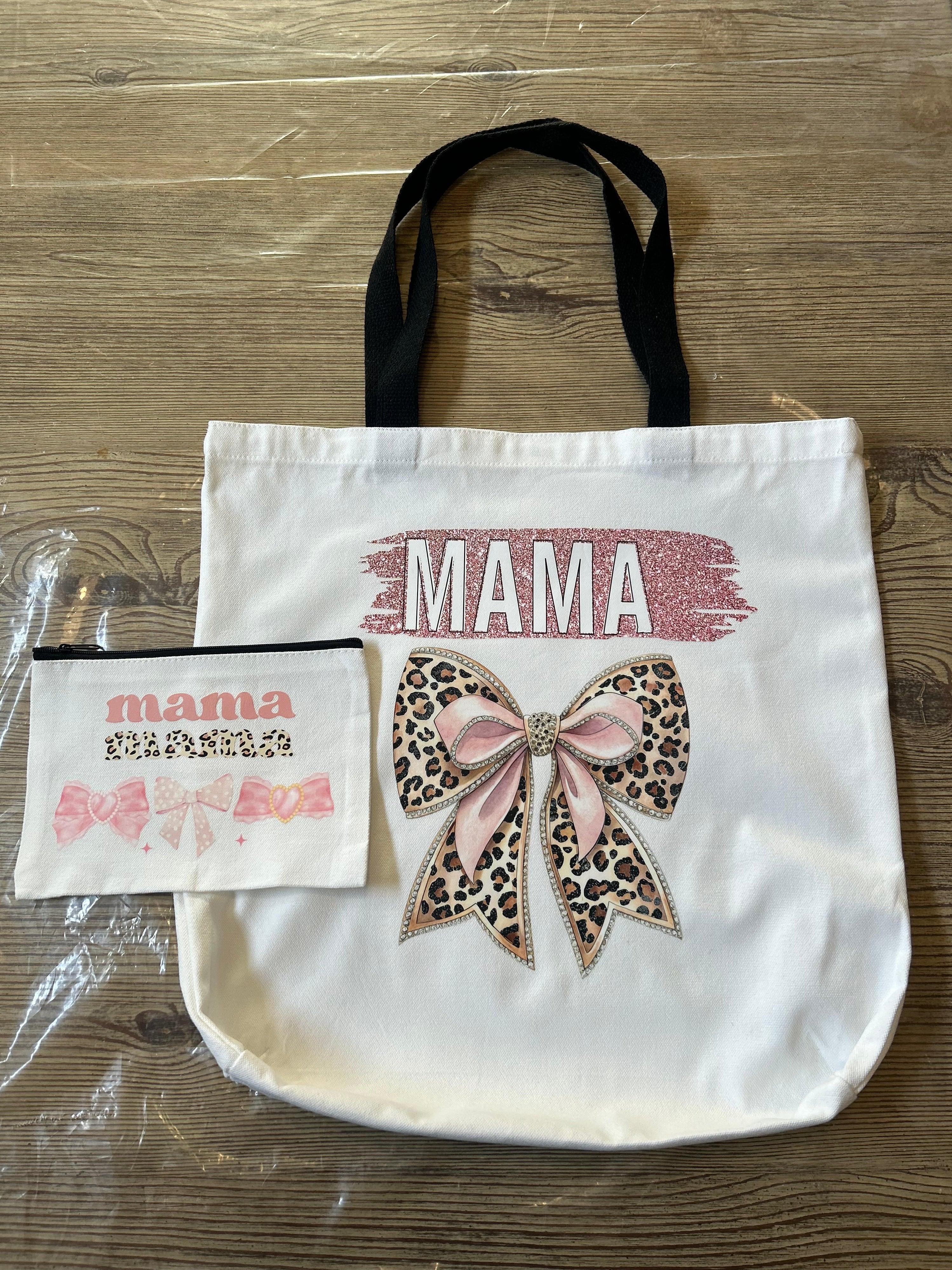 Mama Tote Bag+Makeup Bag set